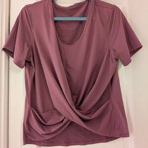 lululemon athletica Dusty Rose Twist Front Tee